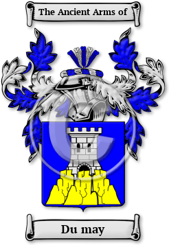 Du may Family Crest Download (jpg) Legacy Series - 150 DPI